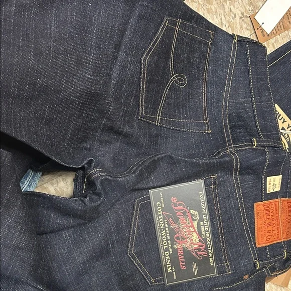 Ralph Lauren Double RL Indigo Relaxed Jeans 16% wool cotton straight leg - Picture 3 of 16